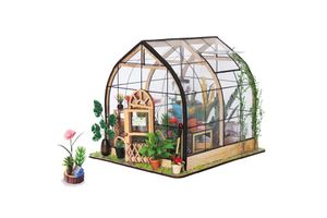 Bouwpakket miniatuur-poppenhuis tuinhuis