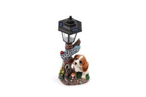 Buitenlamp op zonne-energie met hondje van Hyundai