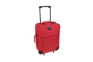 Koffer met wieltjes (rood)