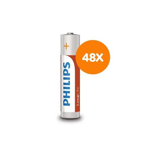 AAA-batterijen van Philips (48 stuks)