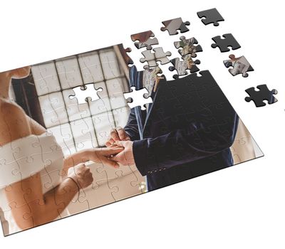 Puzzel van 120 stukjes met eigen foto