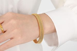 Goudkleurige slavenarmband (universele maat)