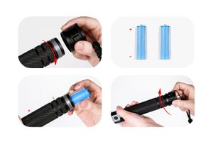 Lampe torche rechargeable avec câble micro USB