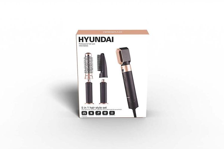 brosse coiffante Hyundai - Brosse coiffante 5-en-1 Hyundai, VavaBid