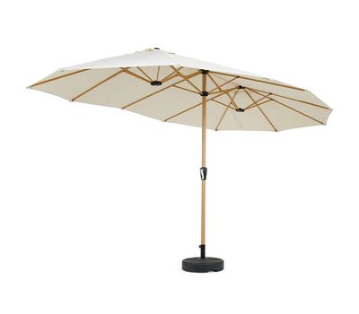 Dubbele parasol met hoes (4,5 meter)