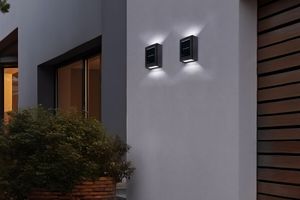 4 appliques solaires en forme de cube