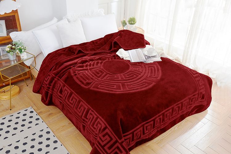 Rode fleecedeken Royal Textile 240x200 cm