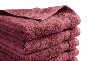6 serviettes de bain couleur vieux rose de DROOG