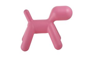 Kinderstoel hondje (keuze uit: wit, roze of geel)