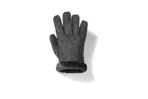Zwartleren handschoenen (maat M)