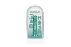 Transparante dildo (turquoise)