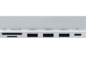 Universele aluminium USB-C splitter