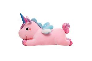 Roze XL unicorn-knuffel (60 cm)