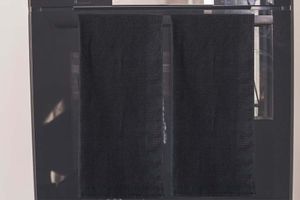 Set van 10 zwarte theedoeken van Emsa (50 x 70 cm)