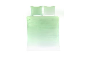 Parure de lit double verte