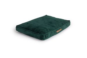 Coussin pour chien en velours côtelé (vert foncé)