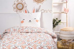 Parure de lit simple lapin