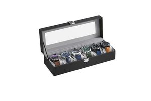 Boîte de rangement pour 6 montres (montres non incluses)