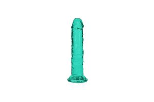 Transparante dildo (turquoise)