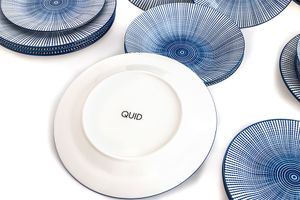 Service d'assiettes en porcelaine 18 pièces Quid (bleu)