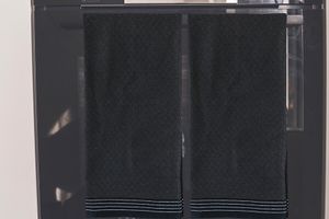 10 torchons de couleur anthracite EMSA (50 x 70 cm)