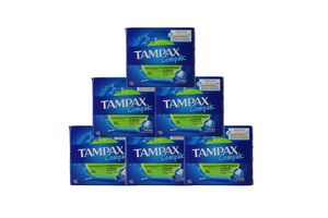 Tampons van Tampax Compak met inbrenghuls (6 x 16 stuks)