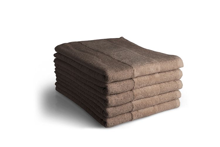 5 serviettes couleur taupe (100 x 60 cm)